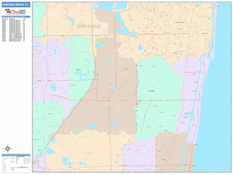 Pompano Beach Digital Map Color Cast Style